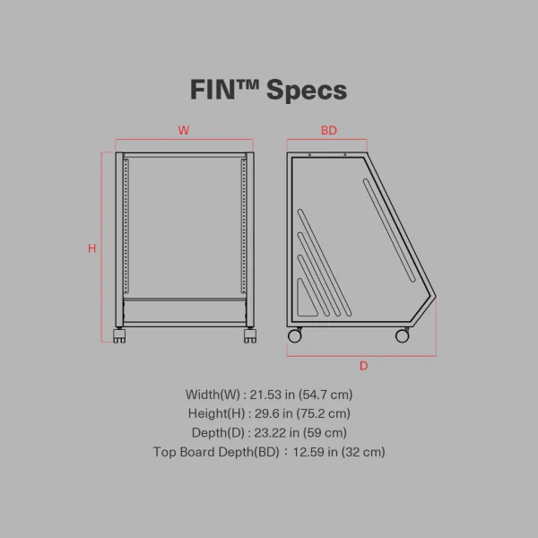 ⁦ארון מסד (RACK) | Wavebone Fin⁩ – תמונה ⁦4⁩