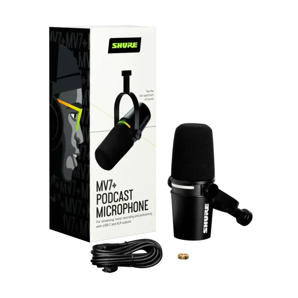⁦Shure | MV7+ Podcast microphone⁩ – תמונה ⁦4⁩
